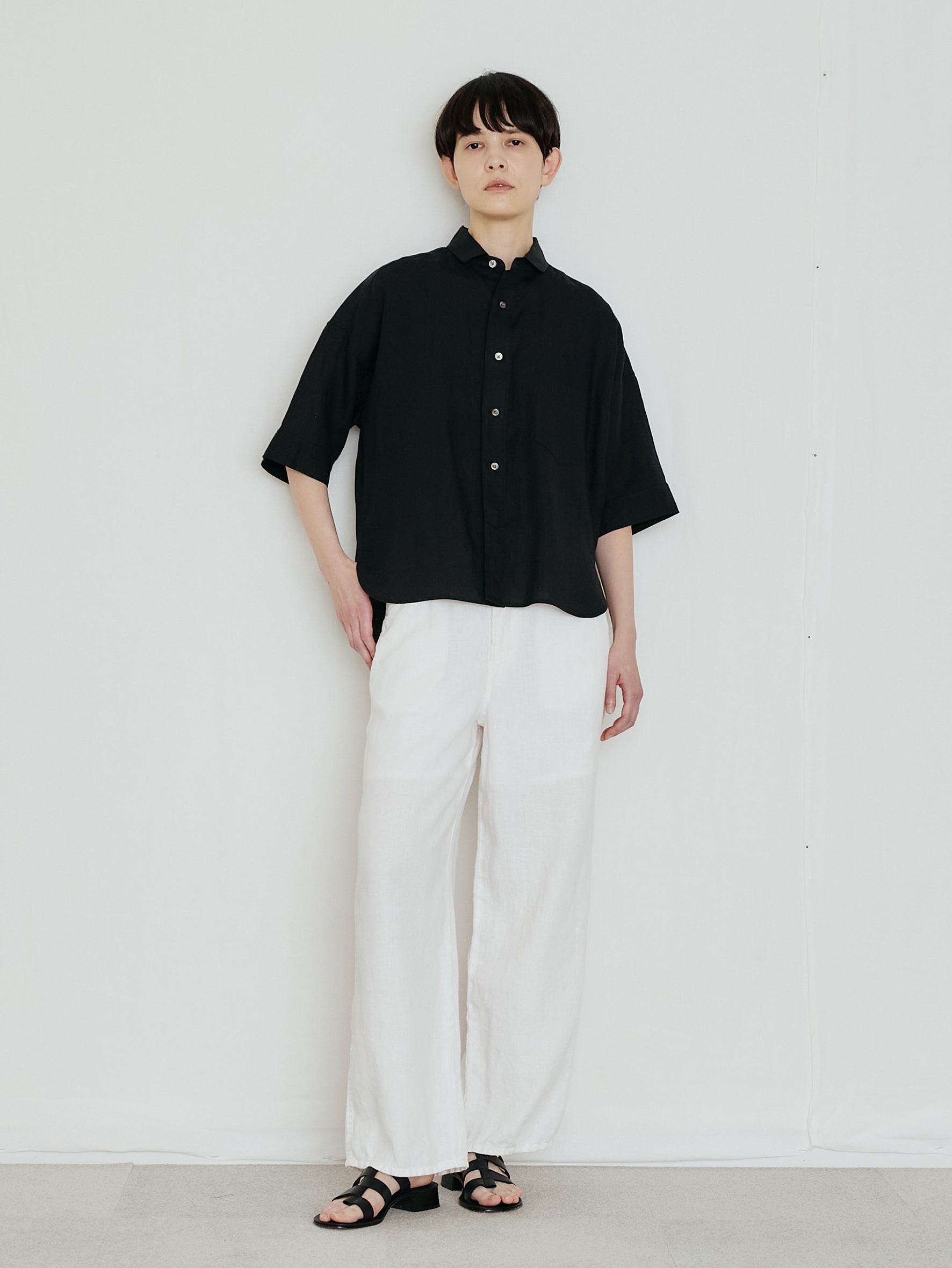 【予約商品】リネン半袖シャツ TBFS-404