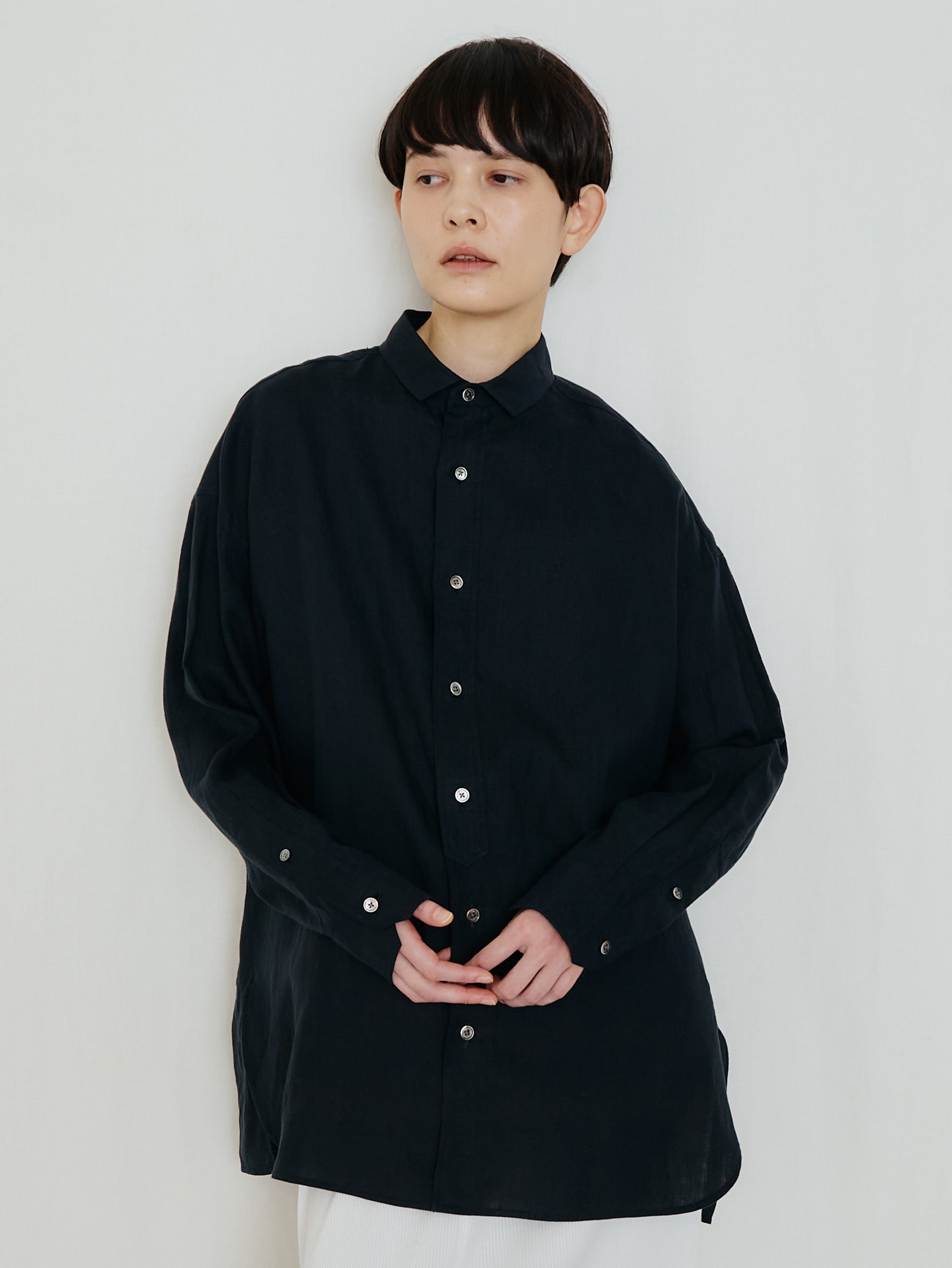 【予約商品】リネンスクエアビッグシャツuni TBFS-402