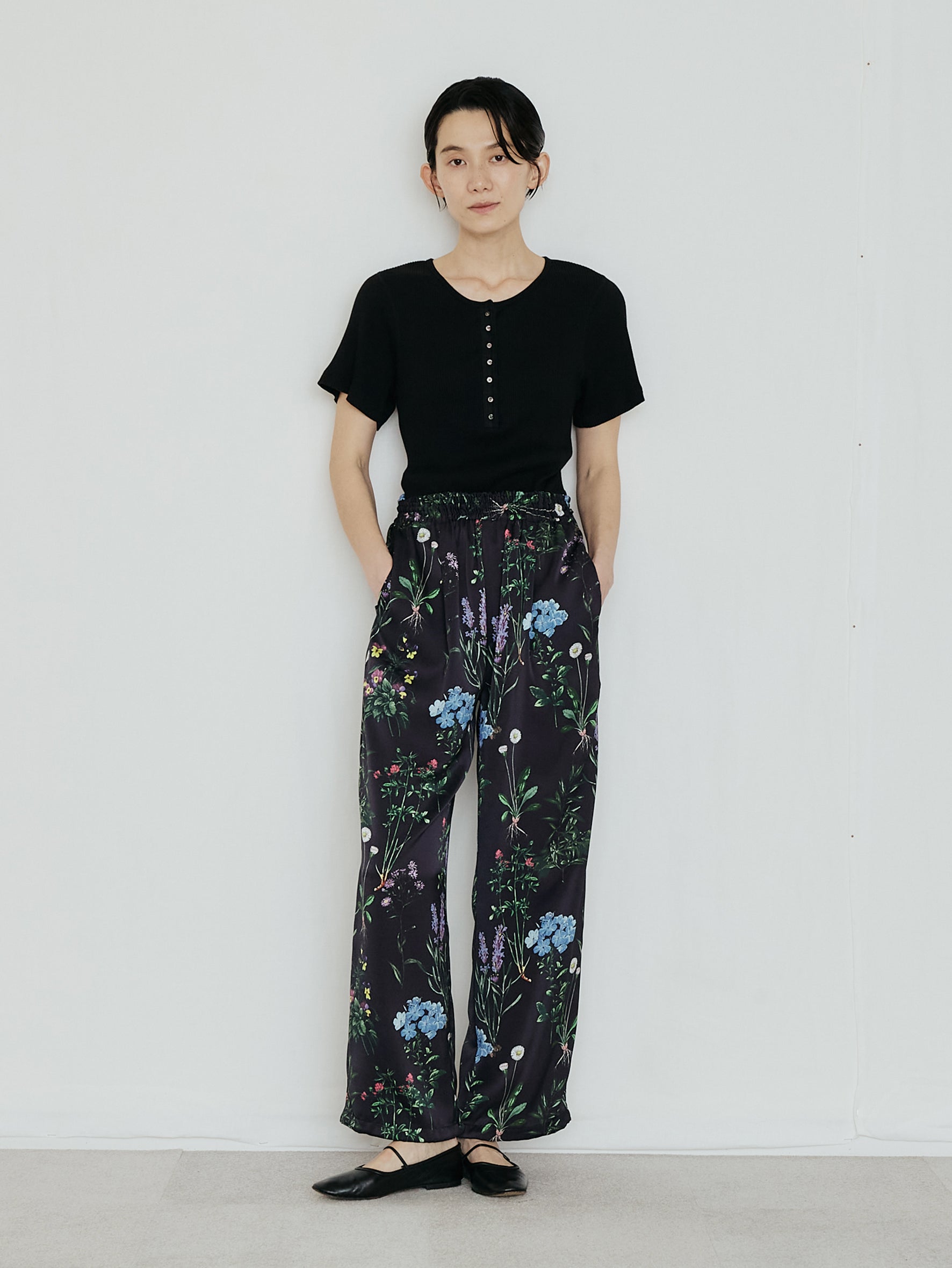 【予約商品】スーピマテレコヘンリーネック半袖PO TBFS-463