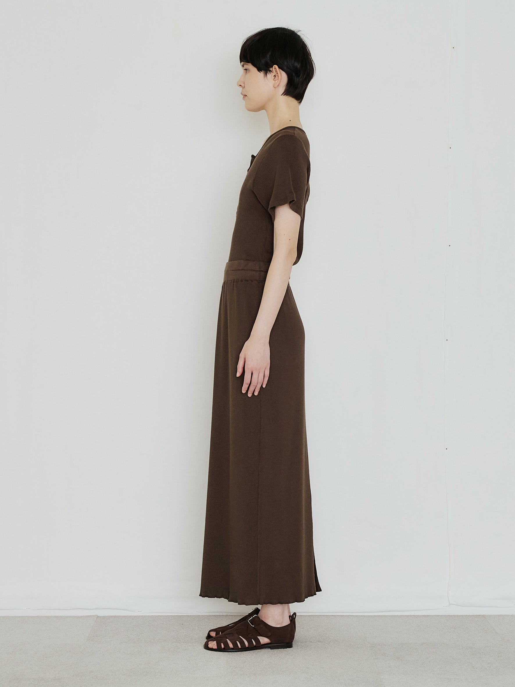 【予約商品】スーピマテレコヘンリーネック半袖PO TBFS-463