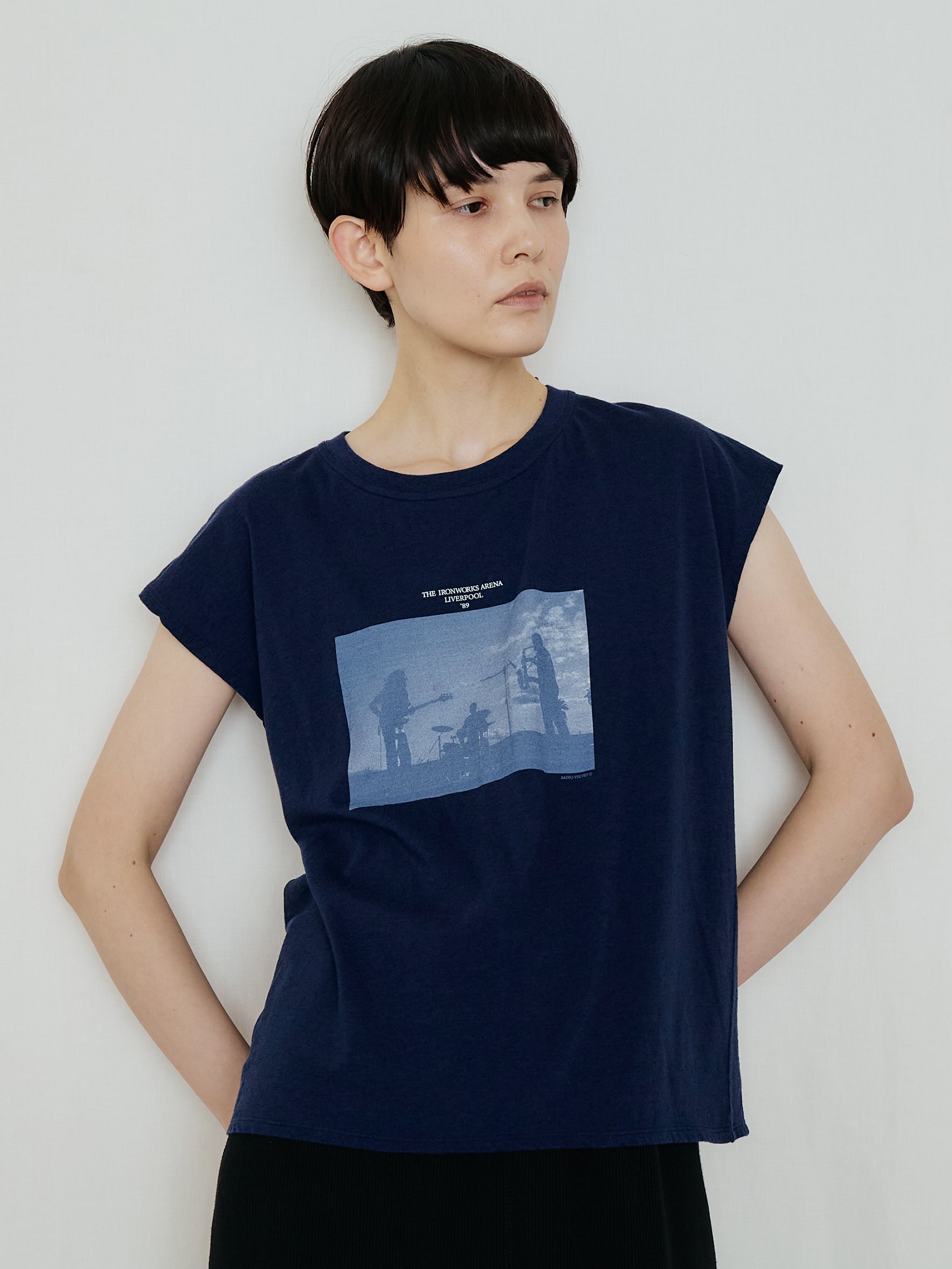 Radio velvetフレンチTシャツ TBFS-485