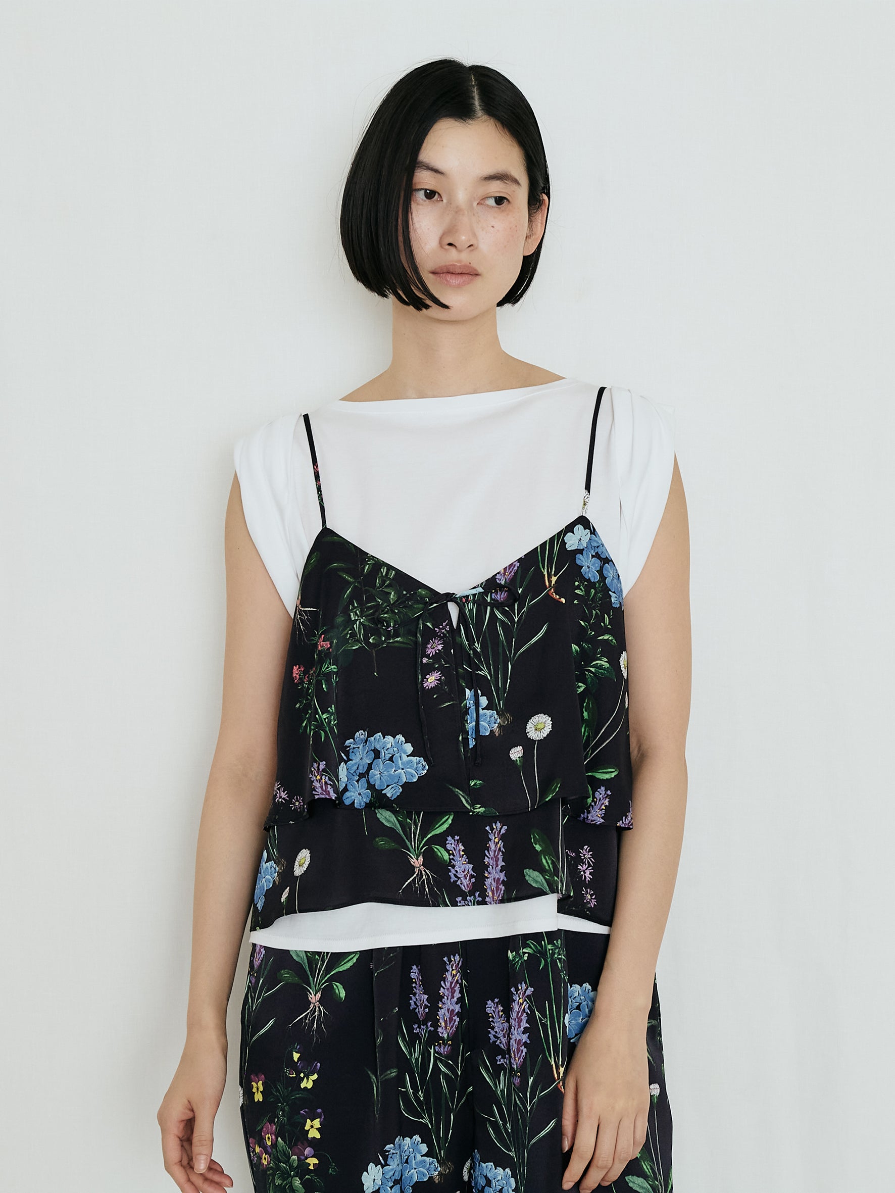 【予約商品】2wayフラワープリントビスチェ TBFS-421