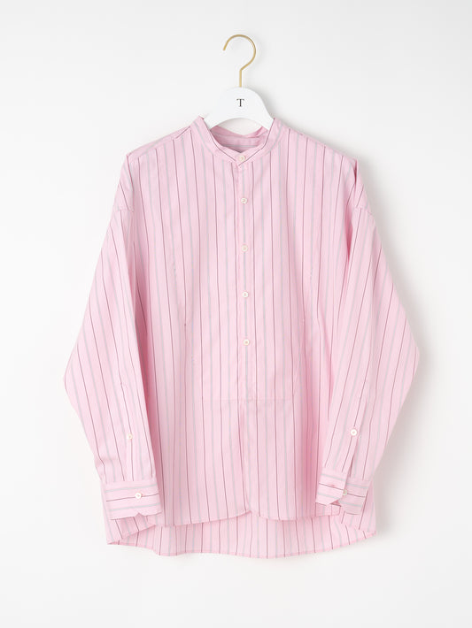 ノーカラービブヨークシャツ/TBEA-102