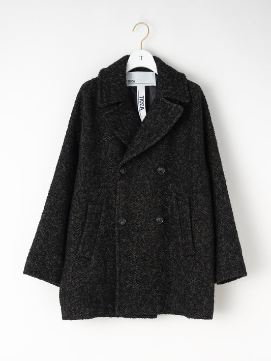ミックスツイードピーコート/TBEA-272
