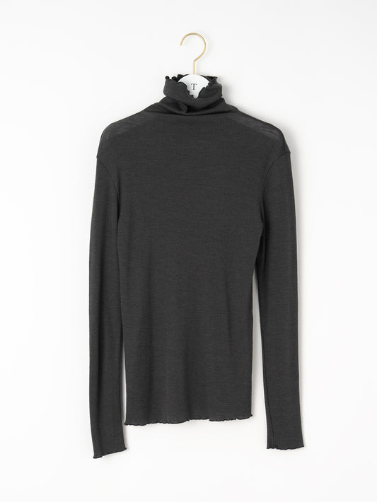 ウールシルクボトルネックプルオーバー/TBEA-293