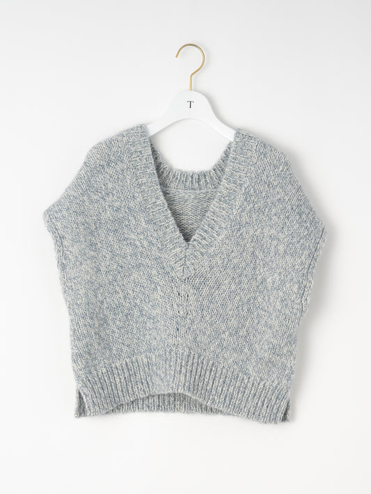 ウールカシミヤ2wayベスト/TBEA-331