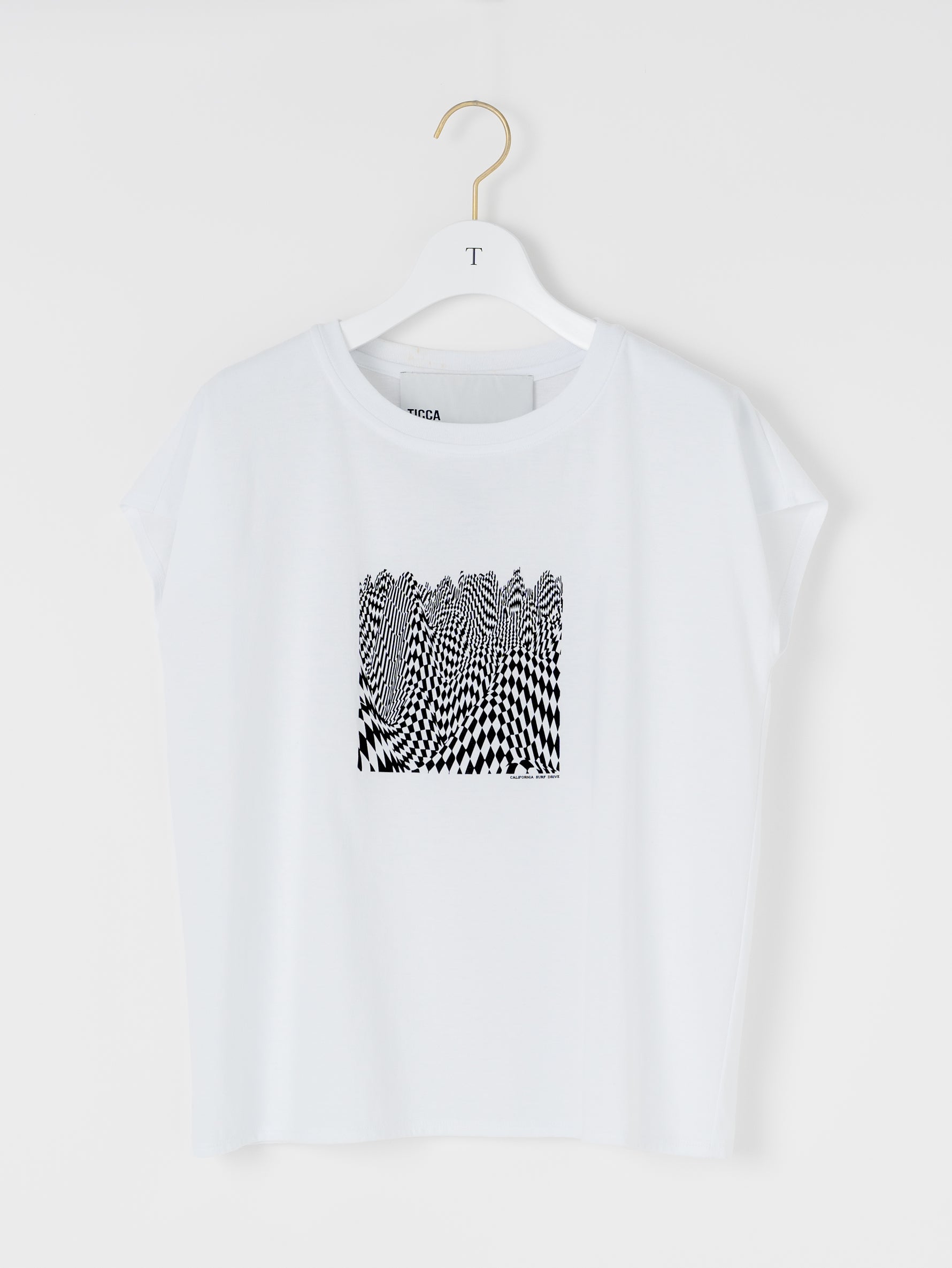 checkered flagフレンチTシャツ/TBES-462