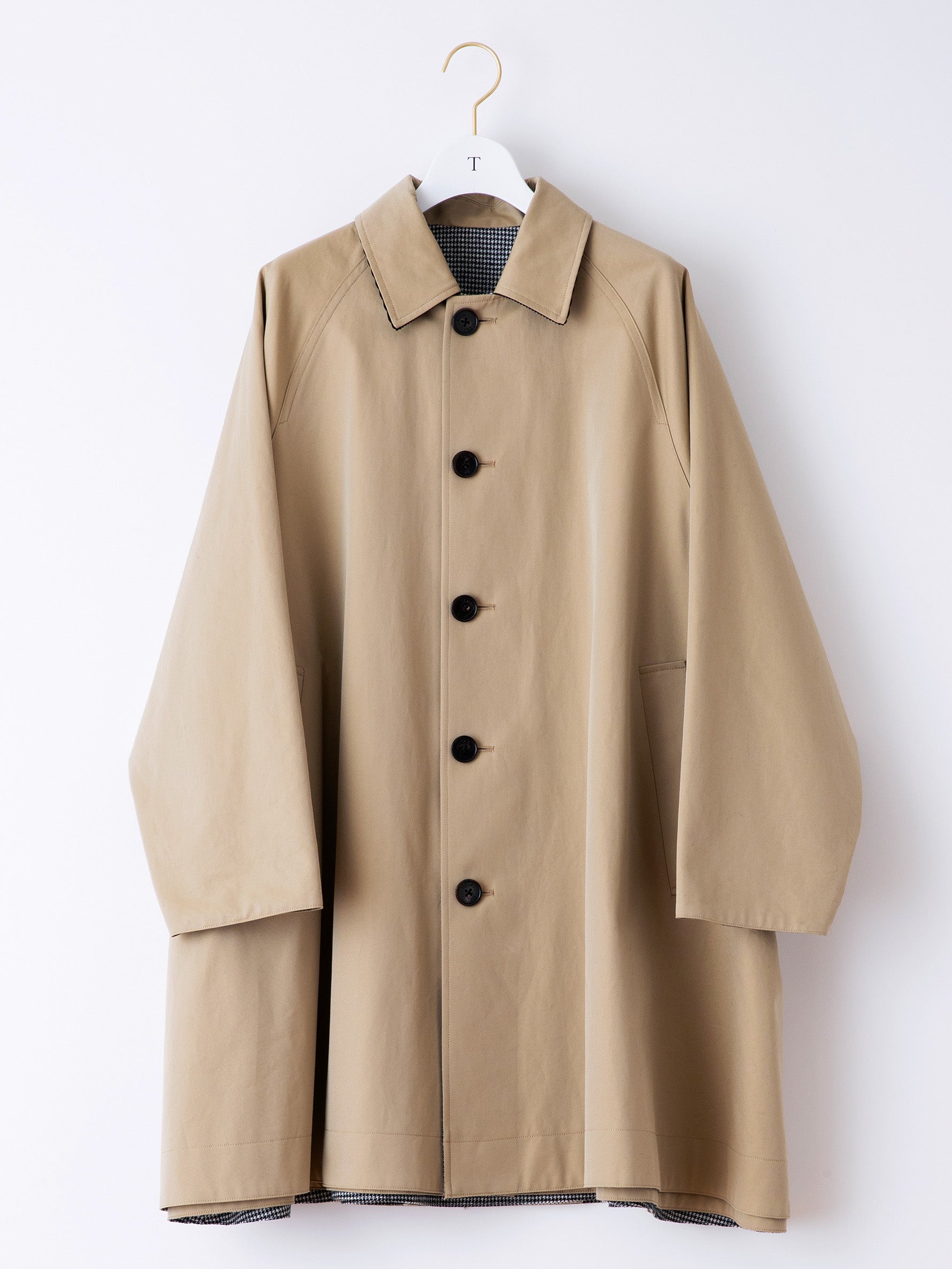 リバーシブルステンカラーショートコート/TBBA-004