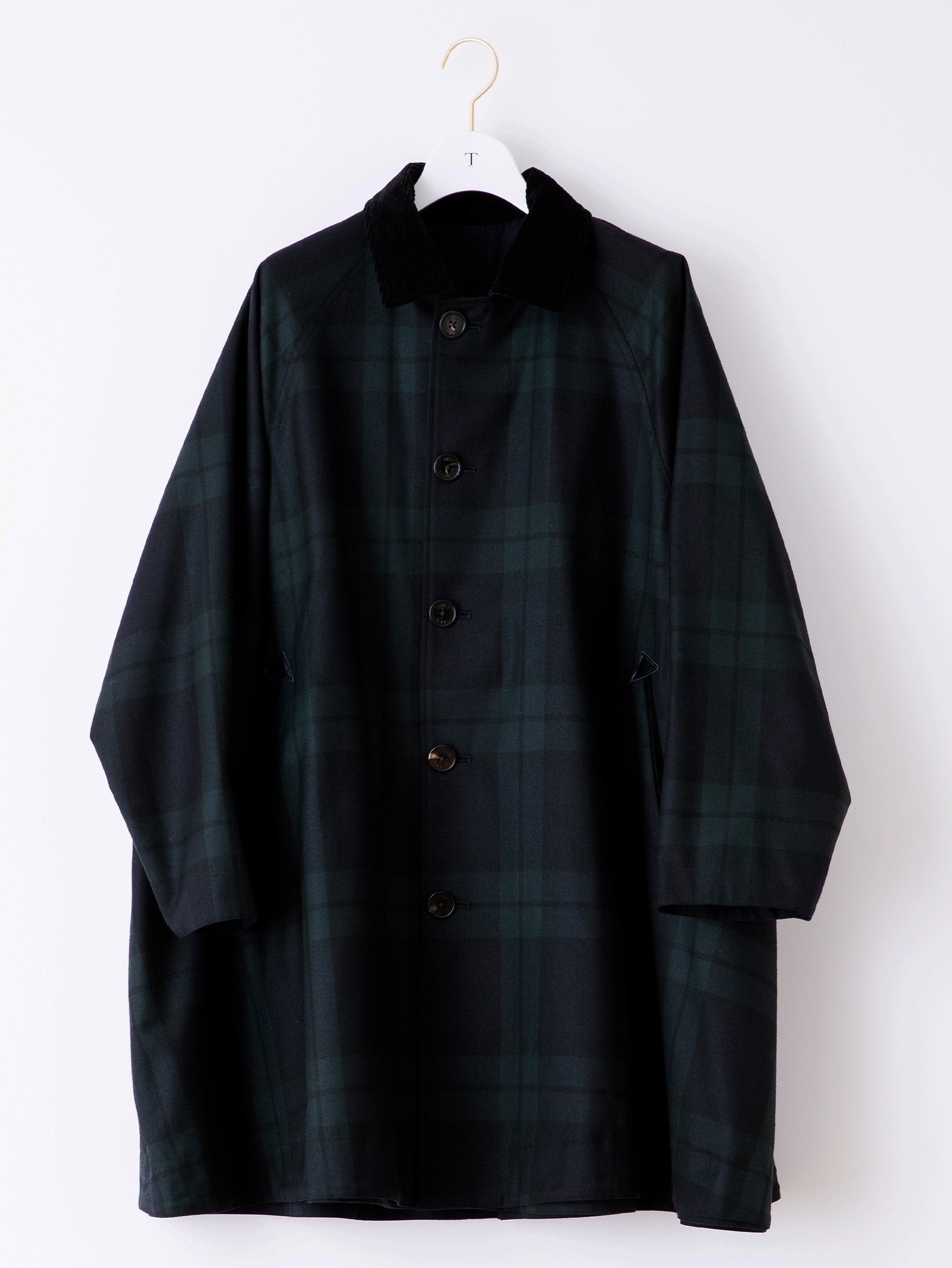 リバーシブルステンカラーショートコート/TBBA-004