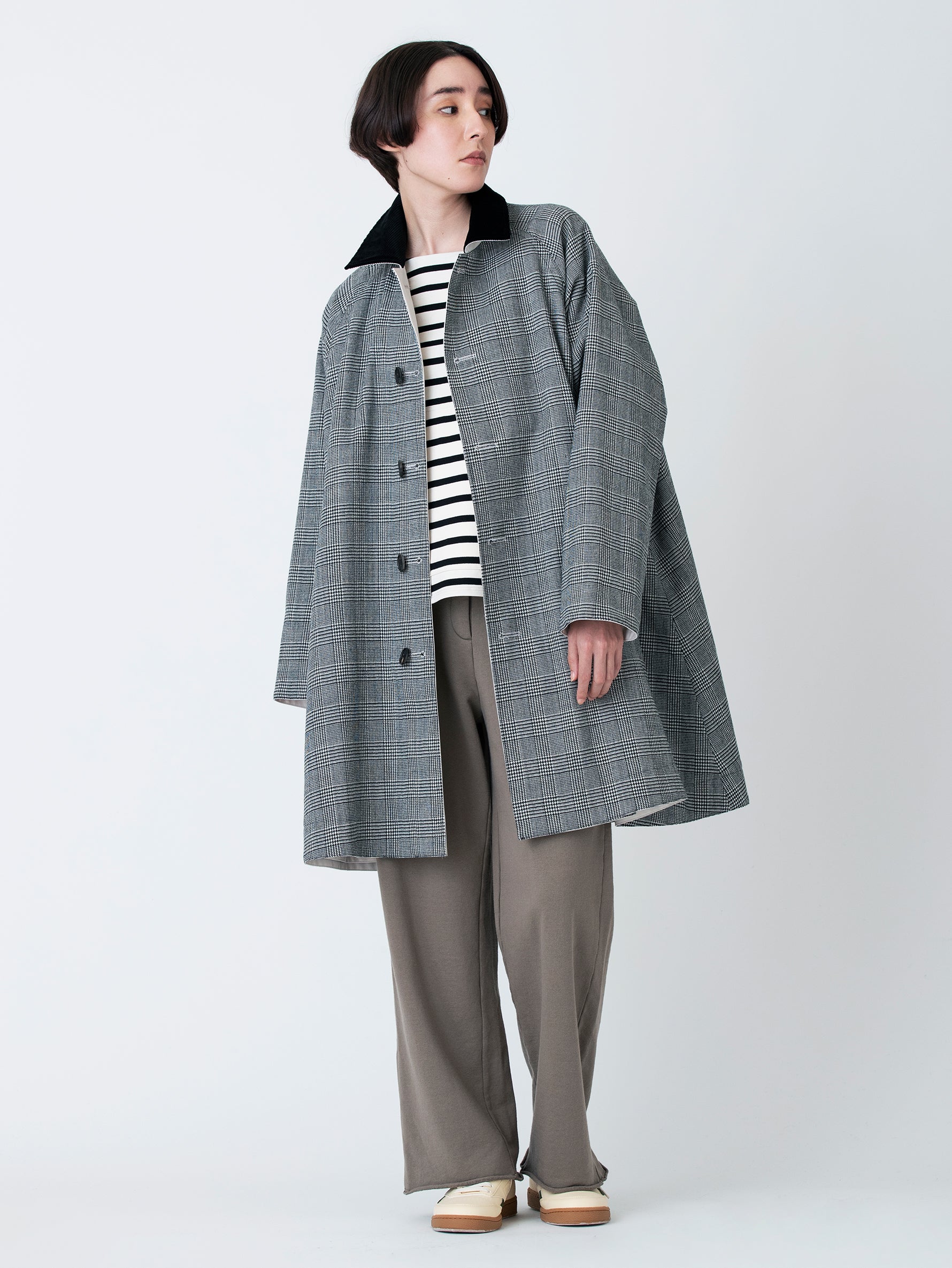 別注リバーシブルステンカラーショートコート/TBBA-004