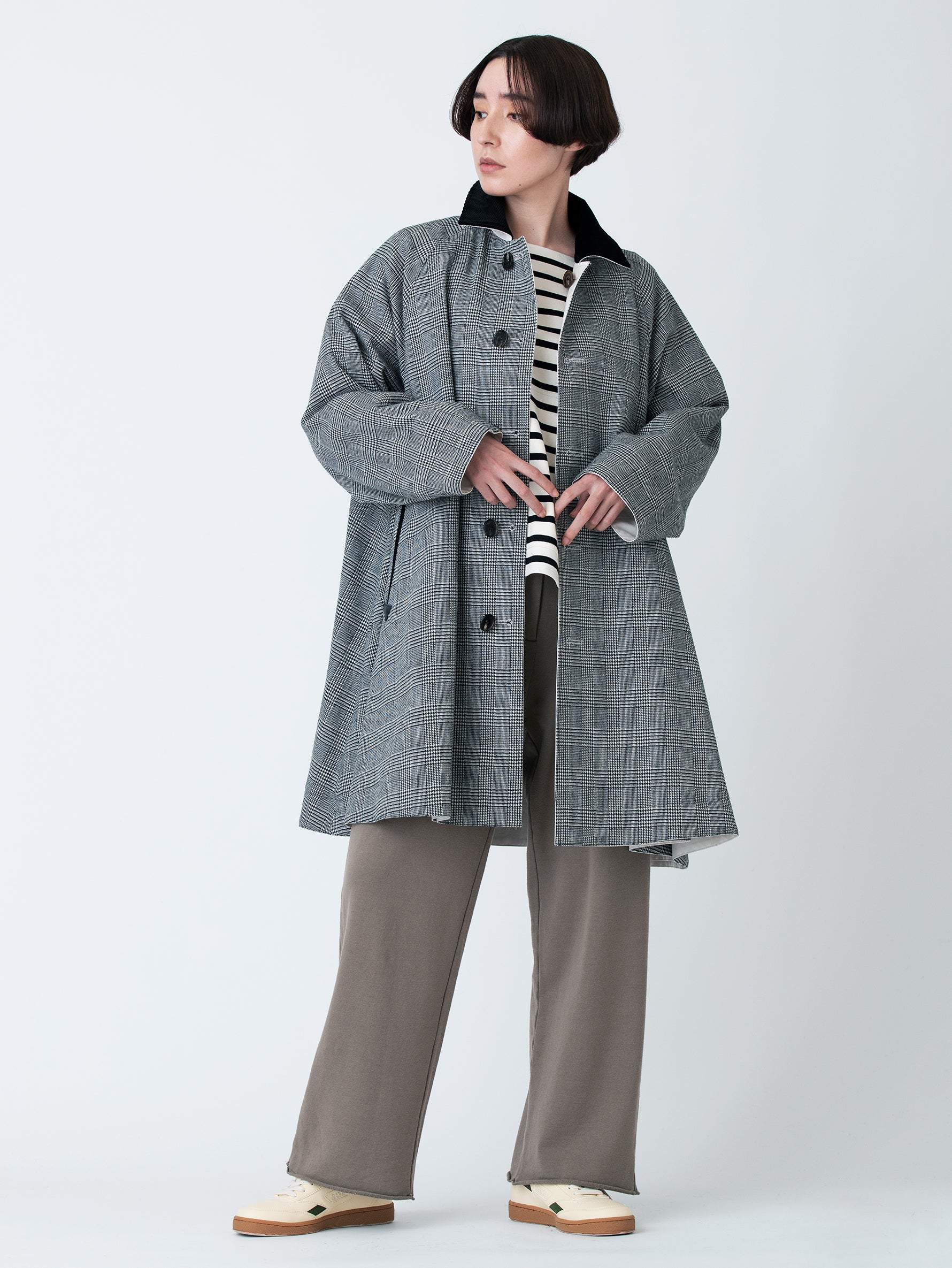 別注リバーシブルステンカラーショートコート/TBBA-004