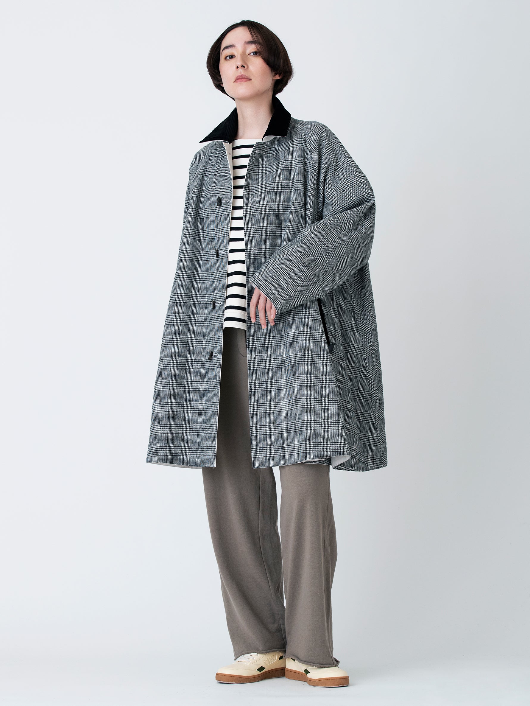 別注リバーシブルステンカラーショートコート/TBBA-004